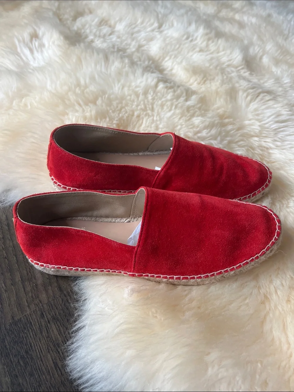 Bobbie's Paris La Solaire Suede Espadrille in Blood Orange Size 38